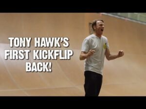 Tony Hawk’s First Kickflip After Gruesome Injury