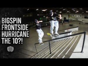 Bigspin Frontside Hurricane The 10 Stair?! | Filipe Mota