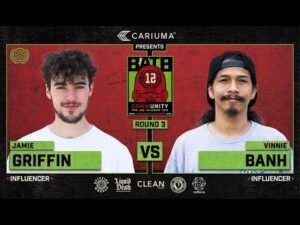 BATB 12: Jamie Griffin Vs. Vinnie Banh – Round 3 | Battle At The Berrics – Presented By Cariuma