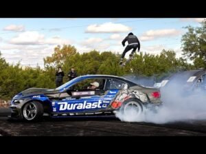 Cody McEntire Skates Over A Drifting Car