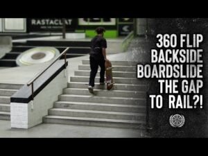 360 Flip Backside Boardslide The Gap To Rail?! | Kwesi Holloway