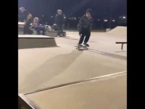 Reid Menzer Memorial Skatepark Ollie down 6