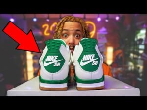 GOT EM EARLY ! Nike SB x Jordan 4 PINE GREEN First Look !