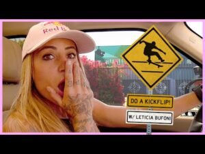 Leticia Bufoni Yells ‘DO A KICKFLIP!’ At Skateboarders From Her Car