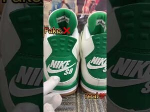 Nike SB x Air Jordan 4 Pine Green ❌Fake💯Real💘Our Version compare & Reviews