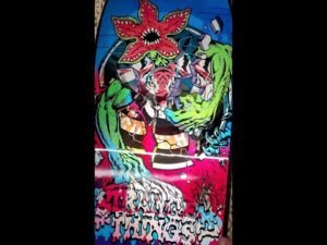 Santa Cruz Stranger Things Demogorgon Rob Roskopp Skateboard – Closer Look