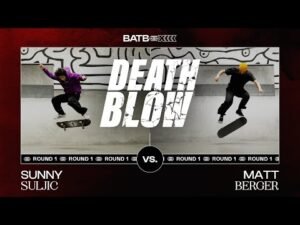 Sunny Suljic's Nollie BS 360 Heelflip Vs. Matt Berger's Nollie Caballerial Kickflip | DEATH BLOW