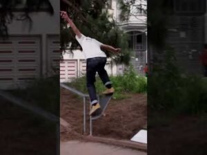 He Used a Street Sign To Land This CRAZY TRICK #shorts #thrashermagazine