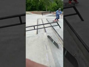 Varial heelflip at the new skatepark in Eau Claire, WI