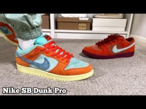 Nike SB Dunk Low Pro Orange&Emerald Rise and Mystic Red&Rosewood Review& On foot