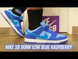 Nike SB Dunk Low Blue Raspberry On Feet Review