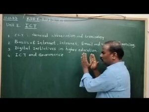 KSET 2023: P1 UNIT 8. ICT Introduction by DGK sir ICT video 1