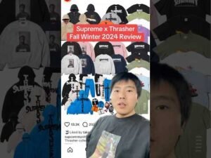 Supreme x Thrasher Magazine Fall Winter 2024 Review 🔥 #skateboard #skateboarding #supreme #fashion