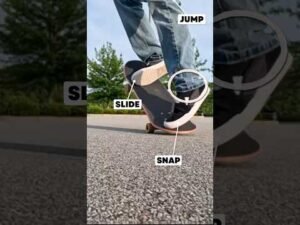 How to Ollie on a skateboard 🤔 Slow Motion #skateboard #howtoskateboard #ollie