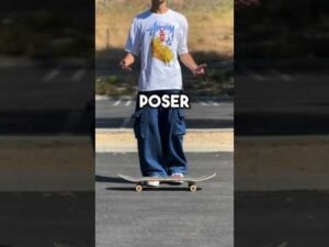 How POSERS push for speed?! #skateboarding #skate #sk8 #shorts