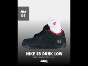 Supreme x Nike SB Dunk Low 94 Black 2025 – May 1, 2025