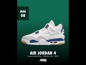 Nike SB x Air Jordan 4 Navy – March 8, 2025