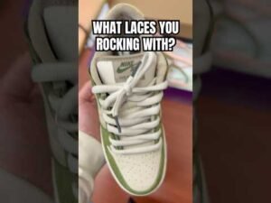 NIKE SB YUTO HORIGOME ‘MATCHA’ DUNK LOW LACE SWAP! WHICH COLOR DO YOU PREFER? #nikesb #laceswap