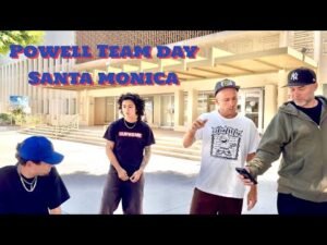 Andy Anderson and the Powell Peralta Team skate the famous Santa Monica courthouse